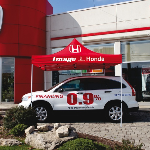 Tente pliante avec impression personnalisée