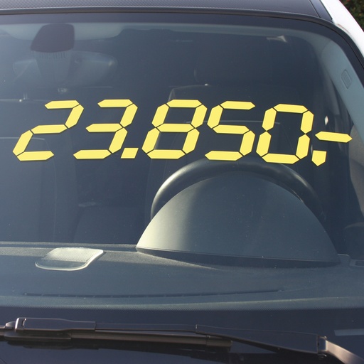 Affichage adhésif digital (80 x 20 cm) - x10