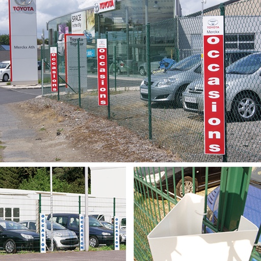 [73408012P] Poteaux de clôture Prisma avec marquage personnalisé