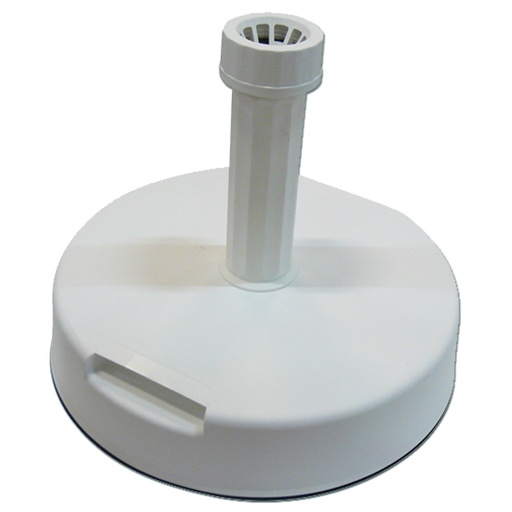 [333040P] Pied parasol en béton gainé de plastique blanc - 20 kg