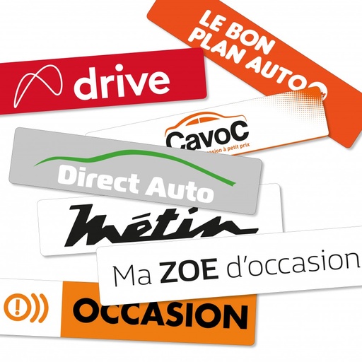 [3441035C] Cache-plaques en polystyrène 1.5mm avec marquage personnalisé