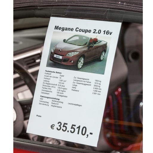 [713000420] PVC hoes zijraam 0,5mm | A4 formaat