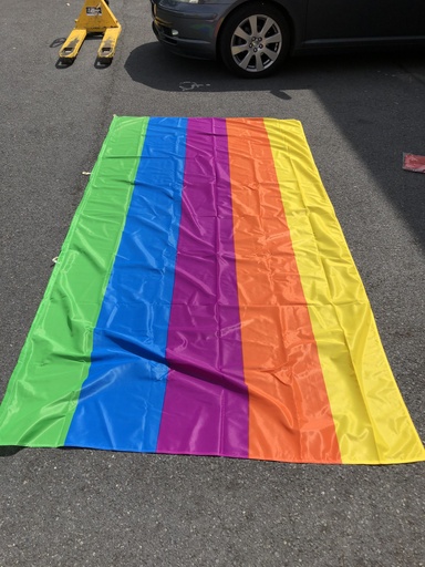 [125090020] Drapeau Arc En Ciel 3 X 1.20M