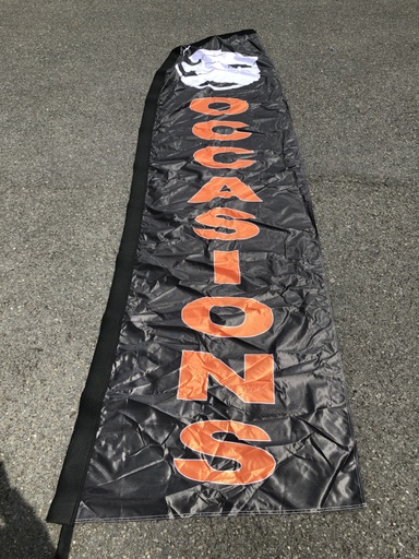 [333040] Beachflag Occasions 330 X 85  Cm Bruin - Oranje