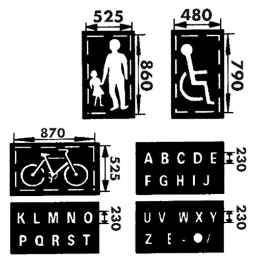 [459100030] Set van sjablonen - Kit 3
