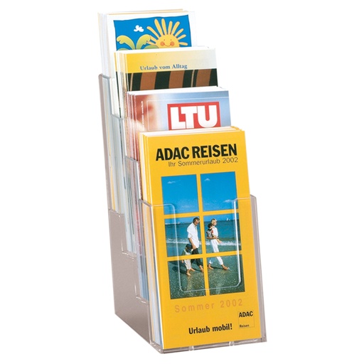 [713000050] Acrylische brochurehouder 4 x 1/3 A4