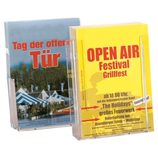 [713000090] Distributeur de brochures 1 x A5 en Acrylique