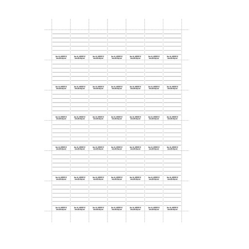[449030110] Réassort d'étiquettes pour porte-clés 933000010 et porte-clés "Safety" x126